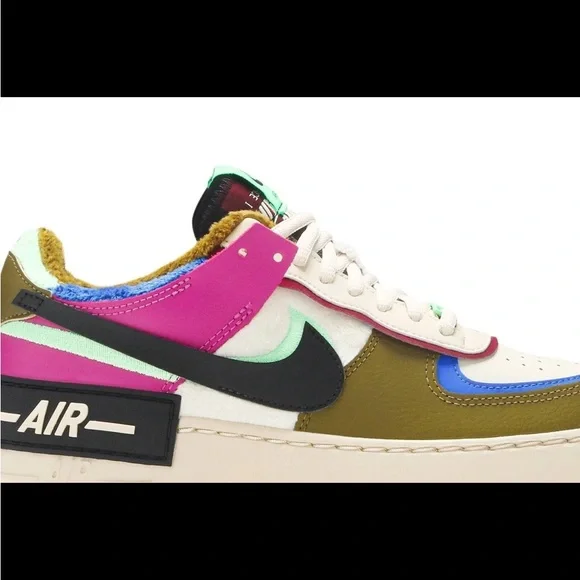 Nike  Air Force 1 Shadow SE 'Cactus Flower' CT1985-500 Women's Shoes - Picture 2 of 12